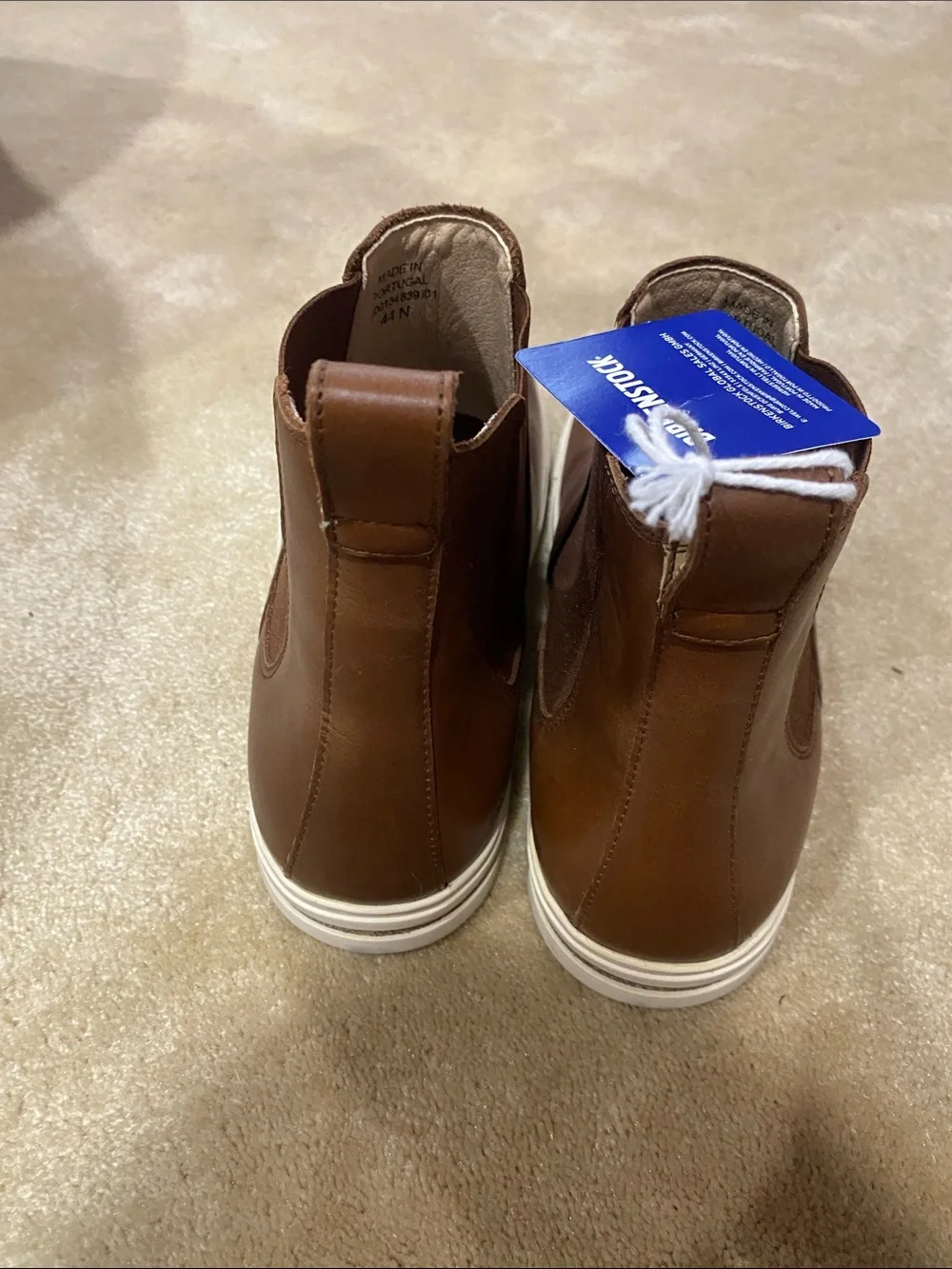Birkenstock Men's Chestnut Brown Leather Chukka Boots